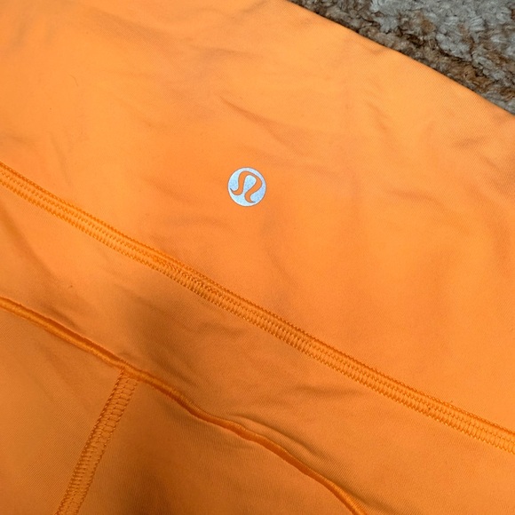 Lululemon Athletica Spinerette biker Shorts size 8 Creamsicle Pop 🧡🍑🧡🍑 - Picture 5 of 6